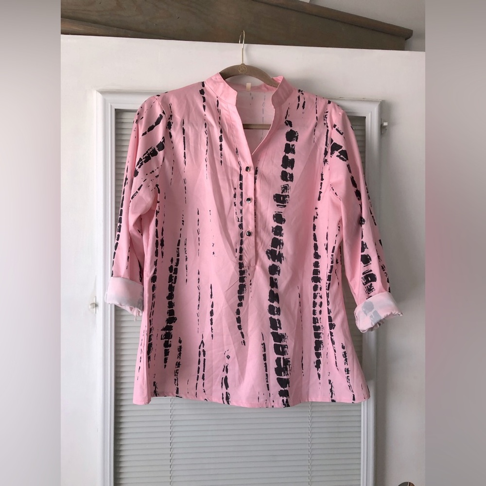 Pink and black shirt